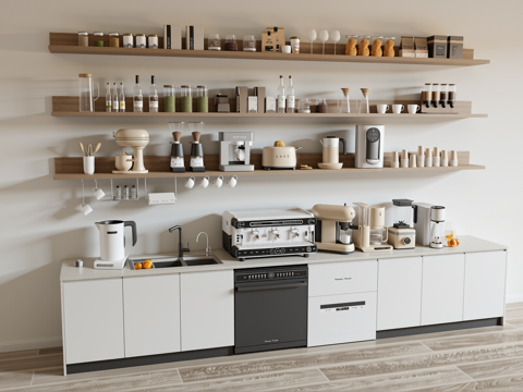 网红咖啡厅su模型