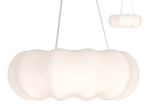  现代奶油风儿童装饰吊灯3d模型 