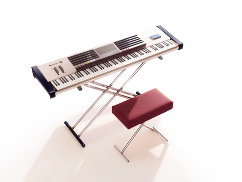 音乐器材su模型