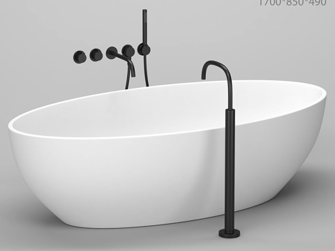 独立式浴缸013d模型