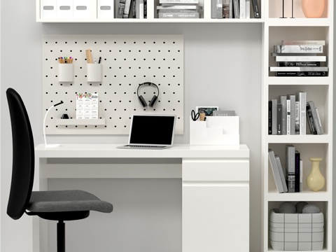  办公家具系列·桌椅套装a3d模型 