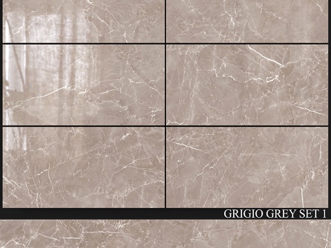  Decovita 灰调灰 600x1200 套装13d模型 