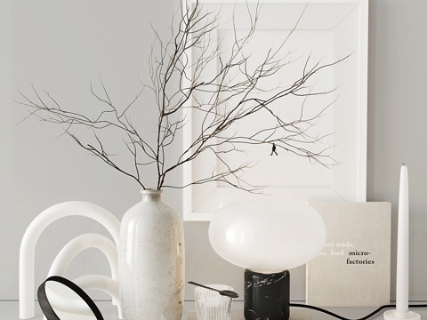  白色套装3d模型 