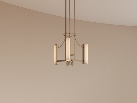 现代金属吊灯 吧台吊灯 餐厅吊灯 轻奢吊灯 多头吊灯su模型