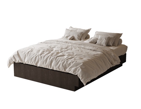  现代榻榻米床 单人床3d模型 