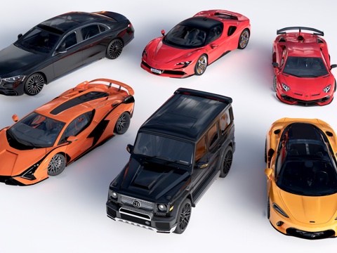 现代汽车 轿车 交通工具su模型