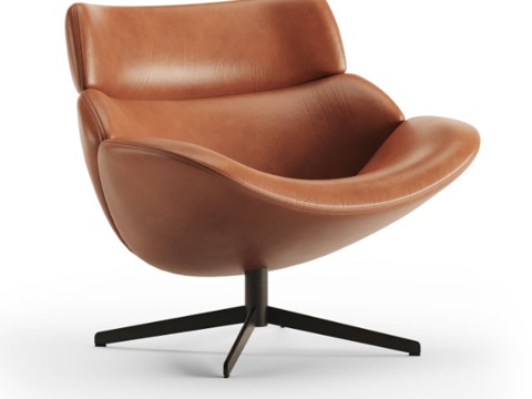  Erik Joergensen设计的Asko Low扶手椅3d模型 