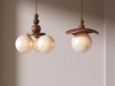 中古风吊灯su模型