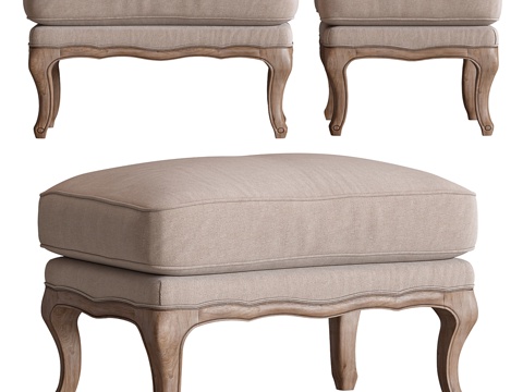  OTTOMANA NITRO 脚凳3d模型 