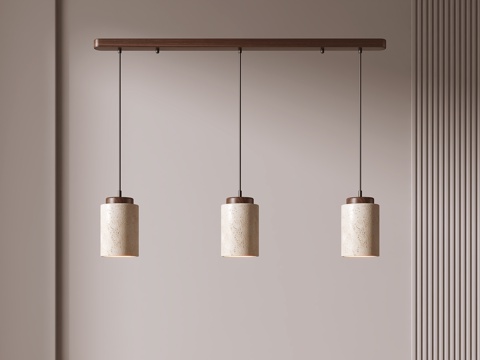 侘寂风吊灯 餐厅吊灯su模型