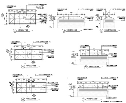 采光通风井大样图cad施工图