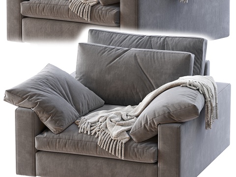 Harmony半张椅3d模型