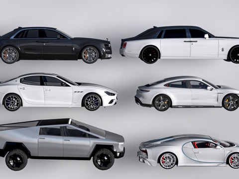 现代汽车 轿车 交通工具su模型