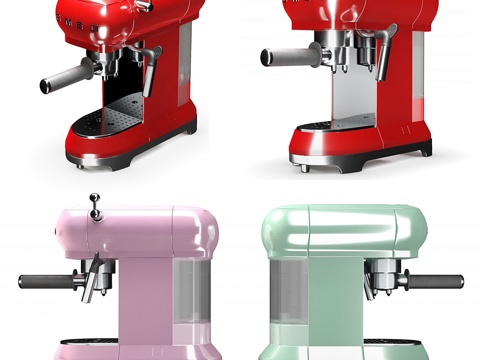  Smeg 意式浓缩咖啡机3d模型 