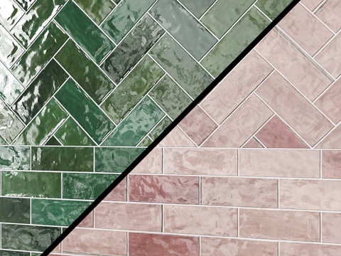  波特莫尔3x8釉面陶瓷砖3d模型 