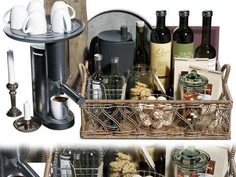  厨房配件83d模型 