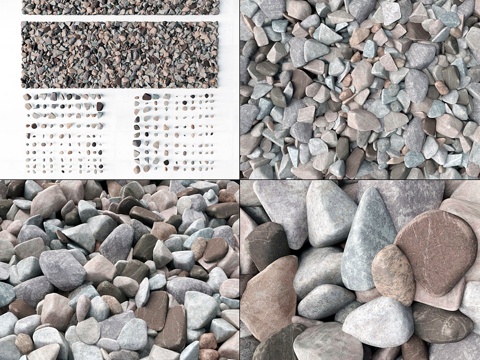 石屑套装 N33d模型