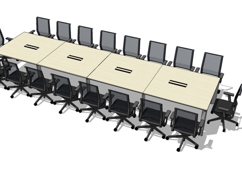 会议桌 会议椅 办公家具su模型