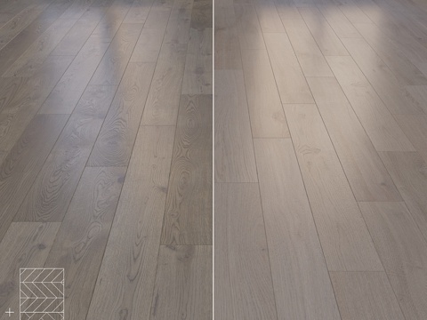  橡木拼花地板双拼人字形 V形拼法3d模型 