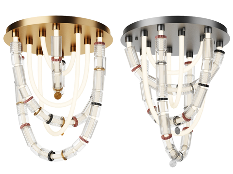  现代简约吸顶灯 吸顶灯 简约吸顶灯  轻奢吸顶灯3d模型 