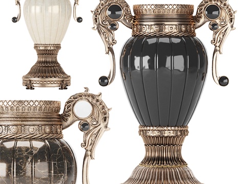  复古装饰品3d模型 