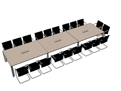 会议桌 会议椅 办公家具su模型
