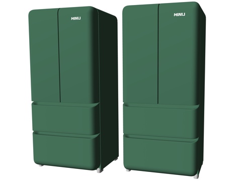 现代电冰箱电器su模型