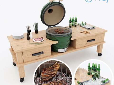  卡马多烧烤炉2    Camado Grill 23d模型 