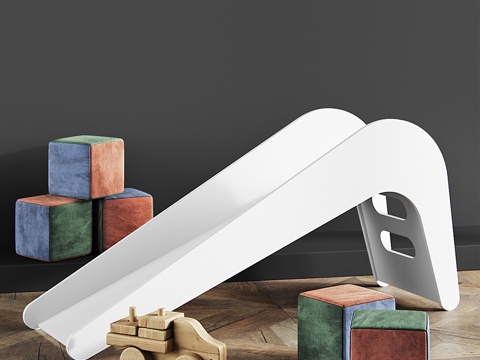  Jupiduu Jelanie儿童滑梯白象3d模型 