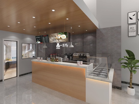 奶茶店 最新全套施工图合集cad施工图