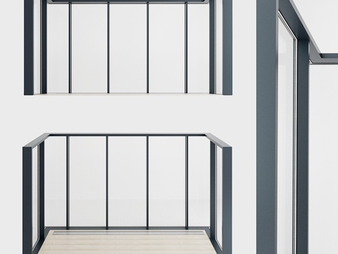  全景玻璃幕墙 23d模型 