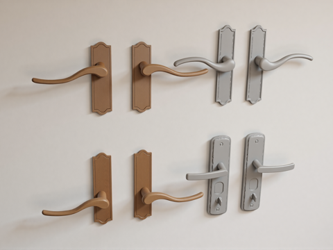 现代门把手su模型