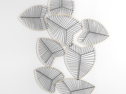  Dantone Home热带风情墙饰板3d模型 