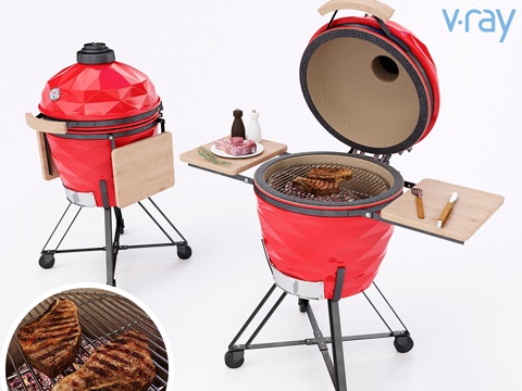  卡玛多烤架 卡玛多烤架3d模型 