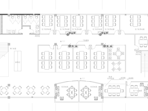 茶楼咖啡店 最新完整版施工图合集cad施工图