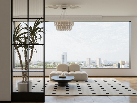 长虹玻璃屏风su模型