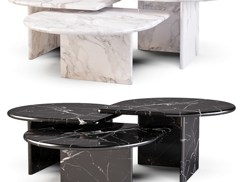  艾克霍兹那不勒斯系列茶几3d模型 