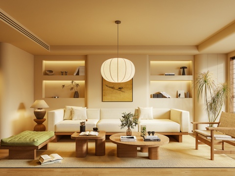  客厅 沙发 茶几 休闲椅 凳子 摆件3d模型 