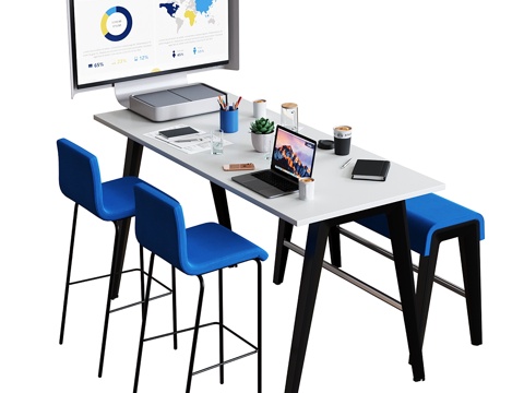  Steelcase - B-Free会议套装3d模型 