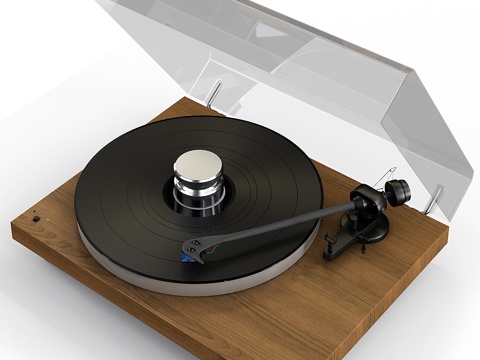  Pro-ject debut碳纤维唱机3d模型 