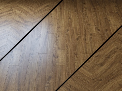 Pergo橡木拼花地板 棕色款3d模型