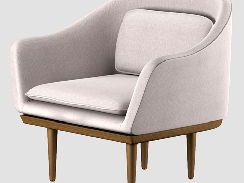  Lunar休闲椅（大号）3d模型 