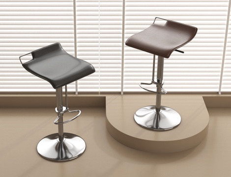 现代吧椅 吧凳su模型