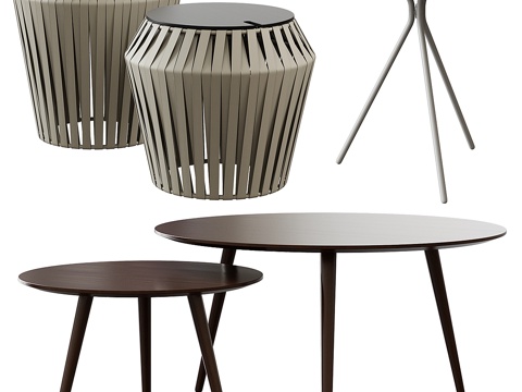  博康普咖啡桌系列3d模型 