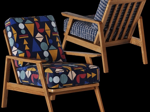  La Redoute复古扶手椅3d模型 