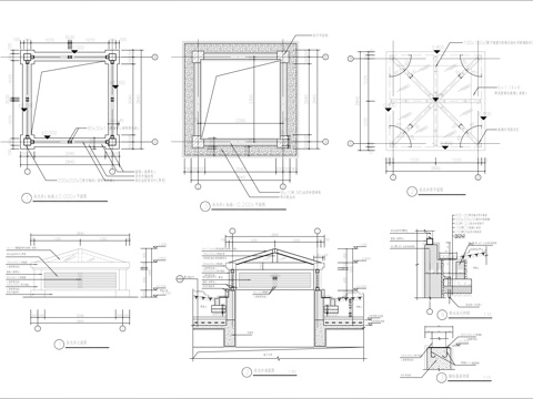 采光井节点大样图cad施工图