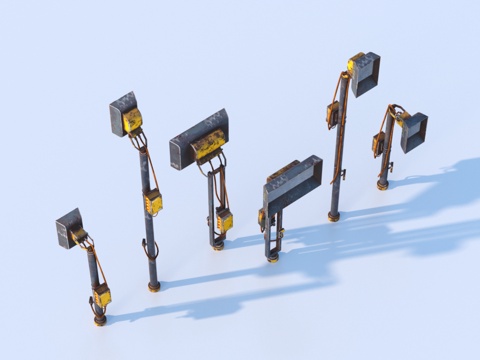  照明灯 工业设备3d模型 