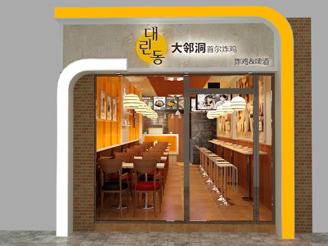 炸鸡店 最新全套施工图合集cad施工图