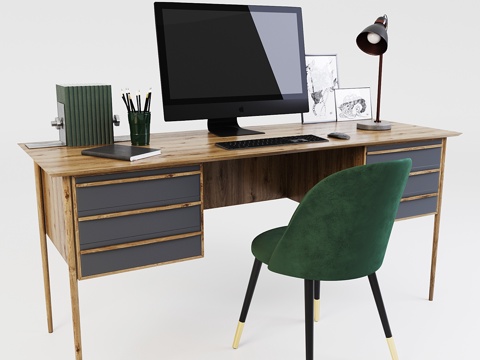  我的房间工作区3d模型 