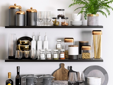  厨房装饰3d模型 